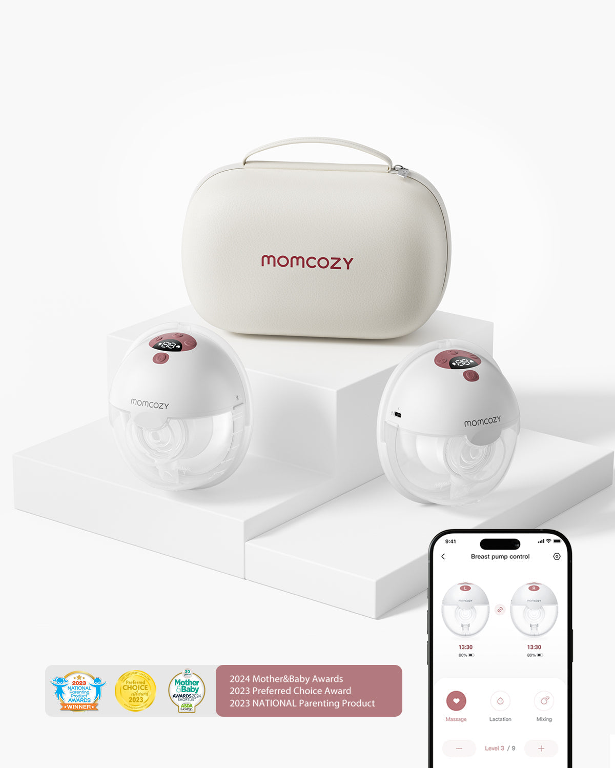 M5 Smart Bra Bundle: Double M5 Smart Breast Pump and 4-in-1 Pumping Bra(YN12)